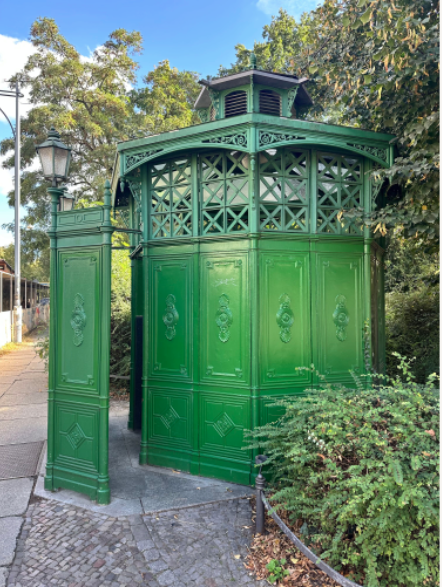 Exterior of a historic Berlin urinal